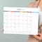 2026 Rainbow Blocks Medium Desk Pad Monthly Blotter Calendar